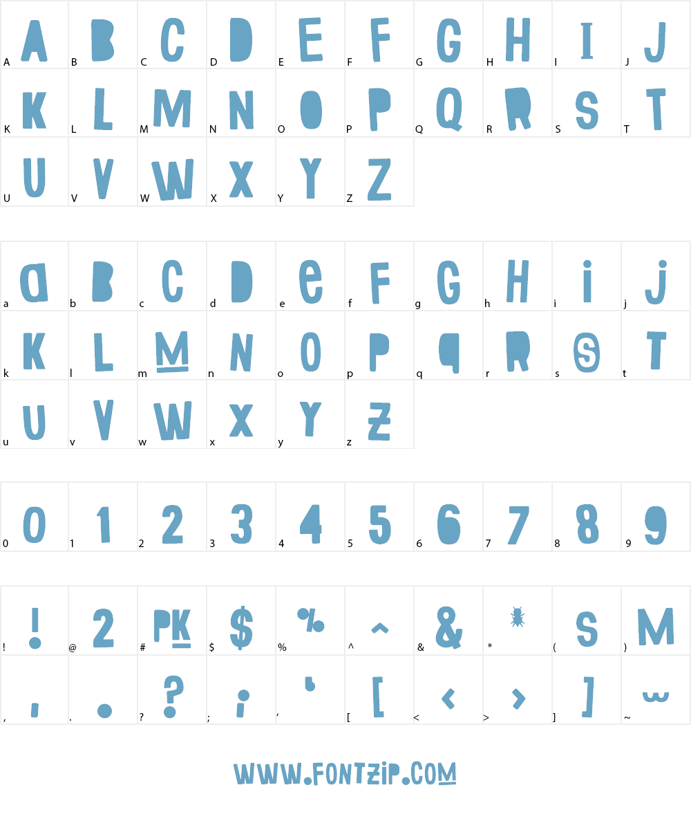 Fake Smiths Font Character